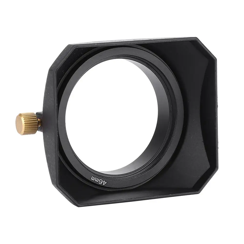 Universial 46 мм квадратная линза бленда для DV видеокамеры цифровой бленда объектива с крышкой фильтр или баррель резьба