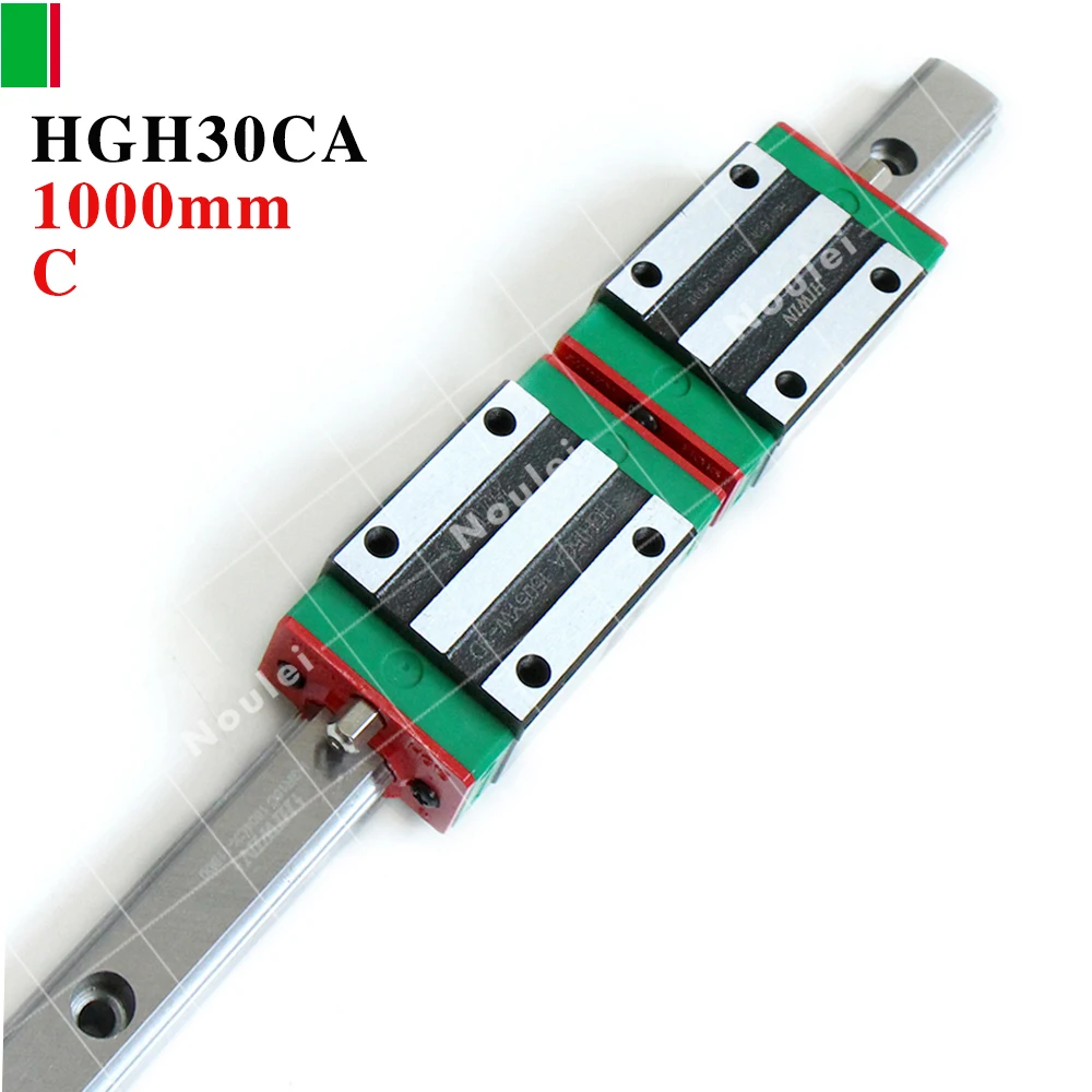 HIWIN HGH30CA linear slide block with 1000mm guide rail HGR30 for CNC