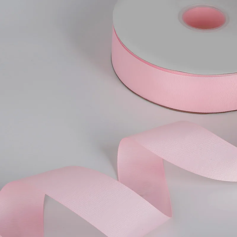 Одноцветная корсажная лента 38 мм 100 ярдов подарочная упаковка для украшения свадебной вечеринки DIY ручной работы материалы для одежды - Цвет: Pink