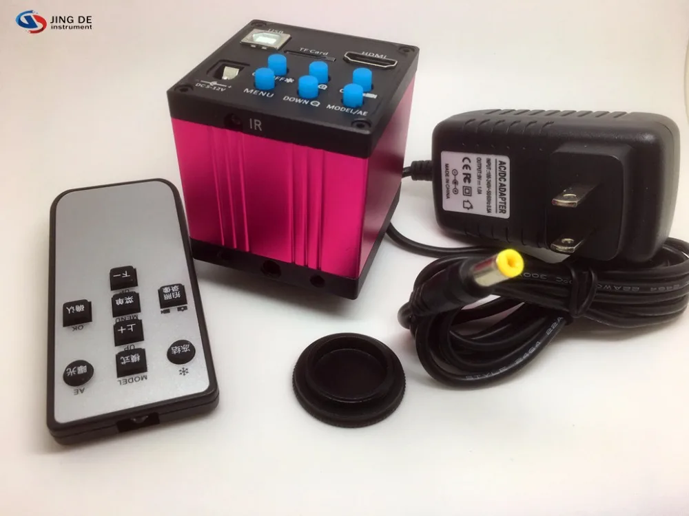 

AIBOULLY C-Mount Microscope HDMI Camera 1400 pixels Vision Camera HD USB Industrial Camera CCD Take pictures of TF card storage