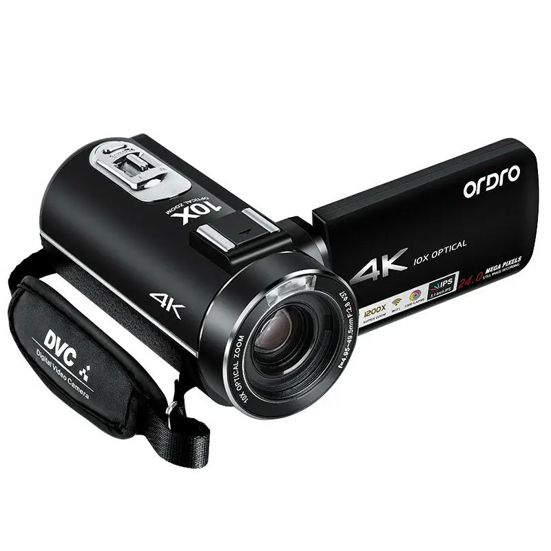 Andoer 1080P HD видеокамера WiFi 24 МП 4K + 10 кратный оптический зум пульт 32 Гб TF карта