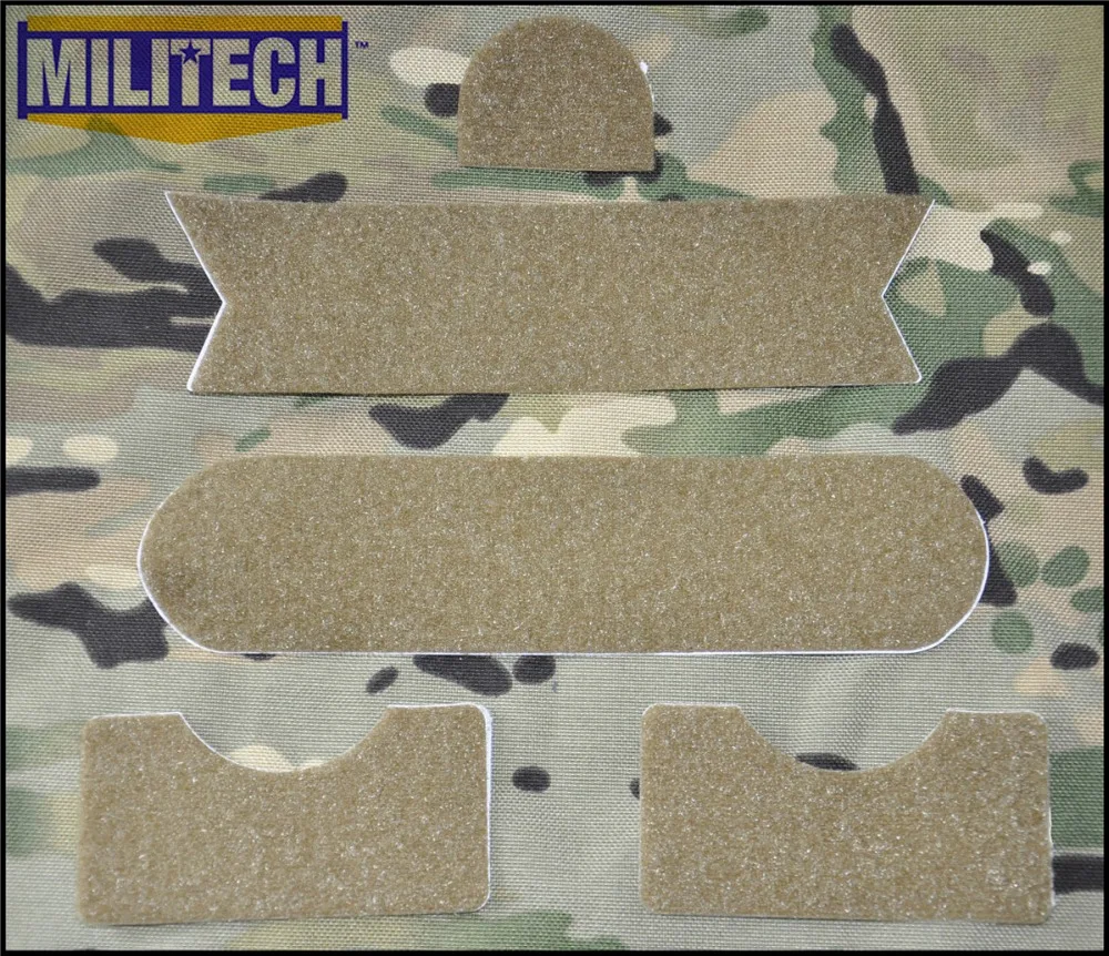 Набор кистей MILITECH CB Coyote для шлемов MARSOC DEVGRU OPS FAST Mich ACH PASGT Gentex|hook and loop|hook hookshook set |