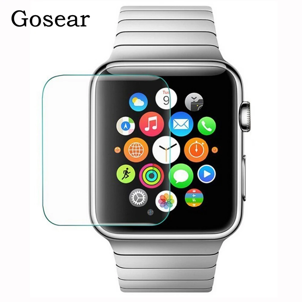Премиум Закаленное стекло Gosear 1 шт. защитная пленка для Apple Watch iWatch 38 мм 42 i Wach iWach
