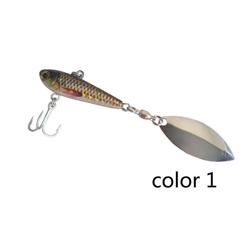 Рыболовный джиг реалистичный свинцовый рыбный Металл VIB 10cm20g свинцовый джиг 3D глаза ложка металлический Спиннер бас рыболовные приманки - Цвет: color 1