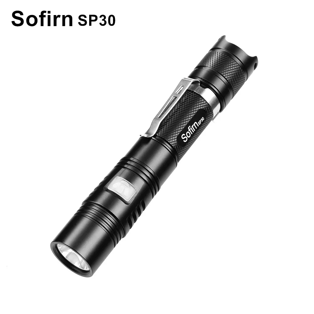 

Sofirn SP30 Tactical Flashlight LED Cree XPL 1000LM Powerful LED Flashlight High Power LED 18650 Torch Lanterna 6 Modes Hunting
