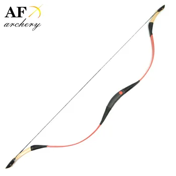 

FB03 Handmade Ride Longbow Recurve Archery fiberglass hunting Pig Leather adult bow Red color Outdoor Sport