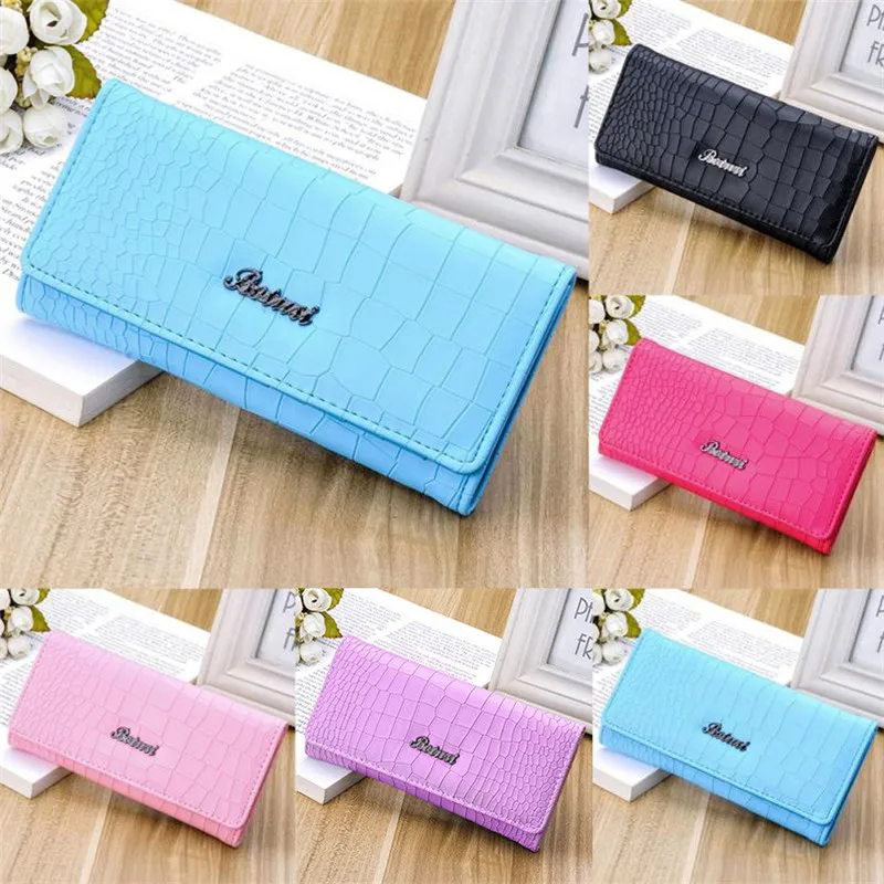 

Women's Fashion Stone Pattern Coin Purse Long Wallet Casual Card Holders Wallet Bag