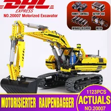 DHL LEPIN 20007 série Technic Modelo escavadeira Kit De Construção Blocos de Tijolo Compatível legoing 8043 modelo Brinquedo Para crianças como o Presente
