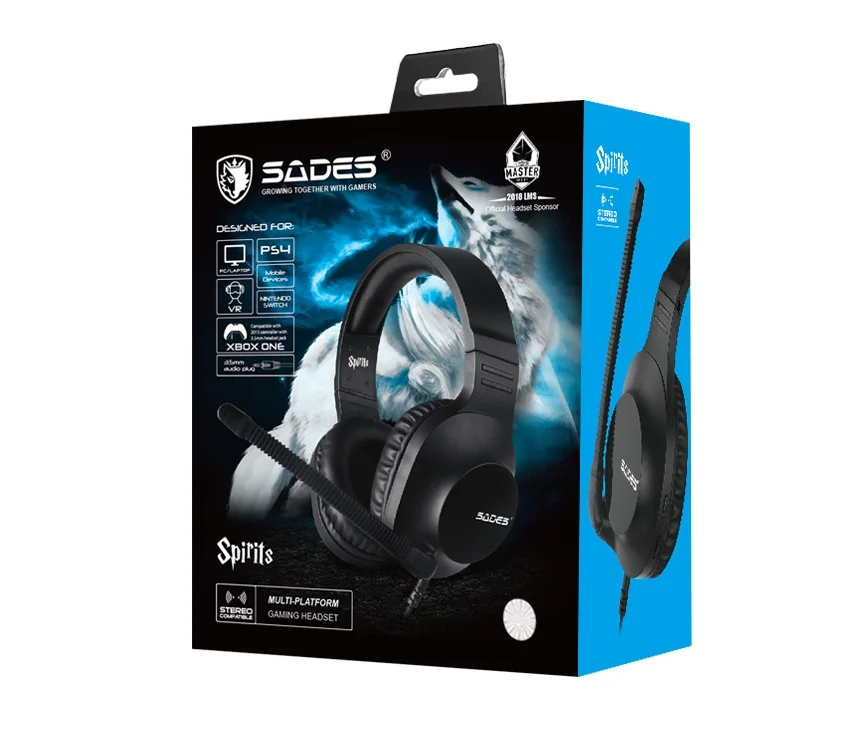 Игровая гарнитура SADES Spirits геймерские наушники для ПК/ноутбука/PS4/XBOX ONE (версия