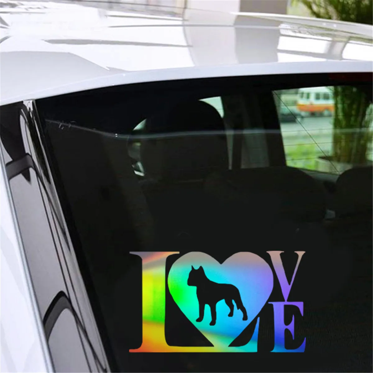 Наклейки на автомобиль Love Pitbull|Наклейки автомобиль| |