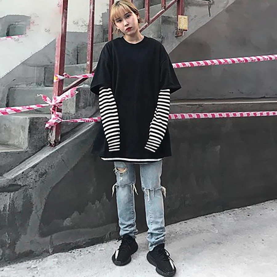 Summer Striped T Shirt Men Long Sleeve Hip Hop Aesthetic Tshirt Men Vegan Cthulhu Star War Camisa Masculina Mens Clothing Dx740 T Shirts Aliexpress