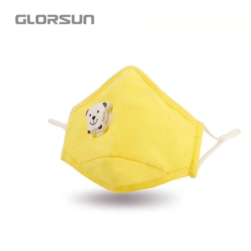 GLORSUN N95 1 шт 3 цвета детские маски для лица с дыхательным клапаном против пыльцы, пыли, PM2.5, специфический запах зародышей смога дышащие