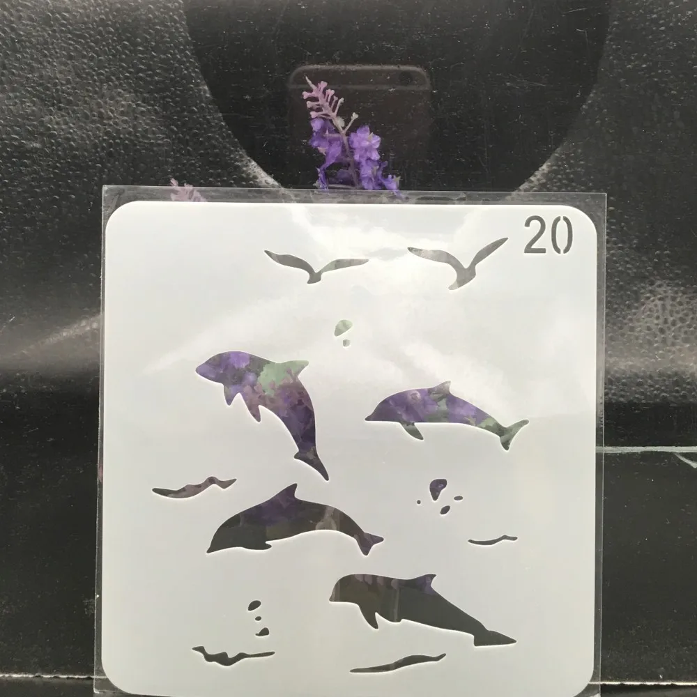 

15cm Bird Sea DIY Layering Stencils Wall Painting Scrapbook Coloring Embossing Album Decorative Card Template