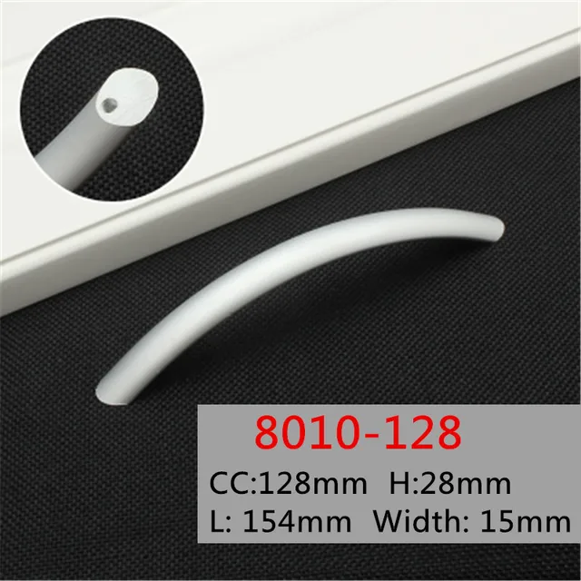 Cheap Length 154mm Hole Pitch 128mm Zinc Alloy Kitchen Furniture pulls Solid wardrobe handle drawer handle