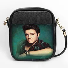 Пользовательские Элвис Пресли Sling Bag Для женщин Слинг сумки на ремне кожа мини девушки Tote вечерние сумка DIY Sling Bag