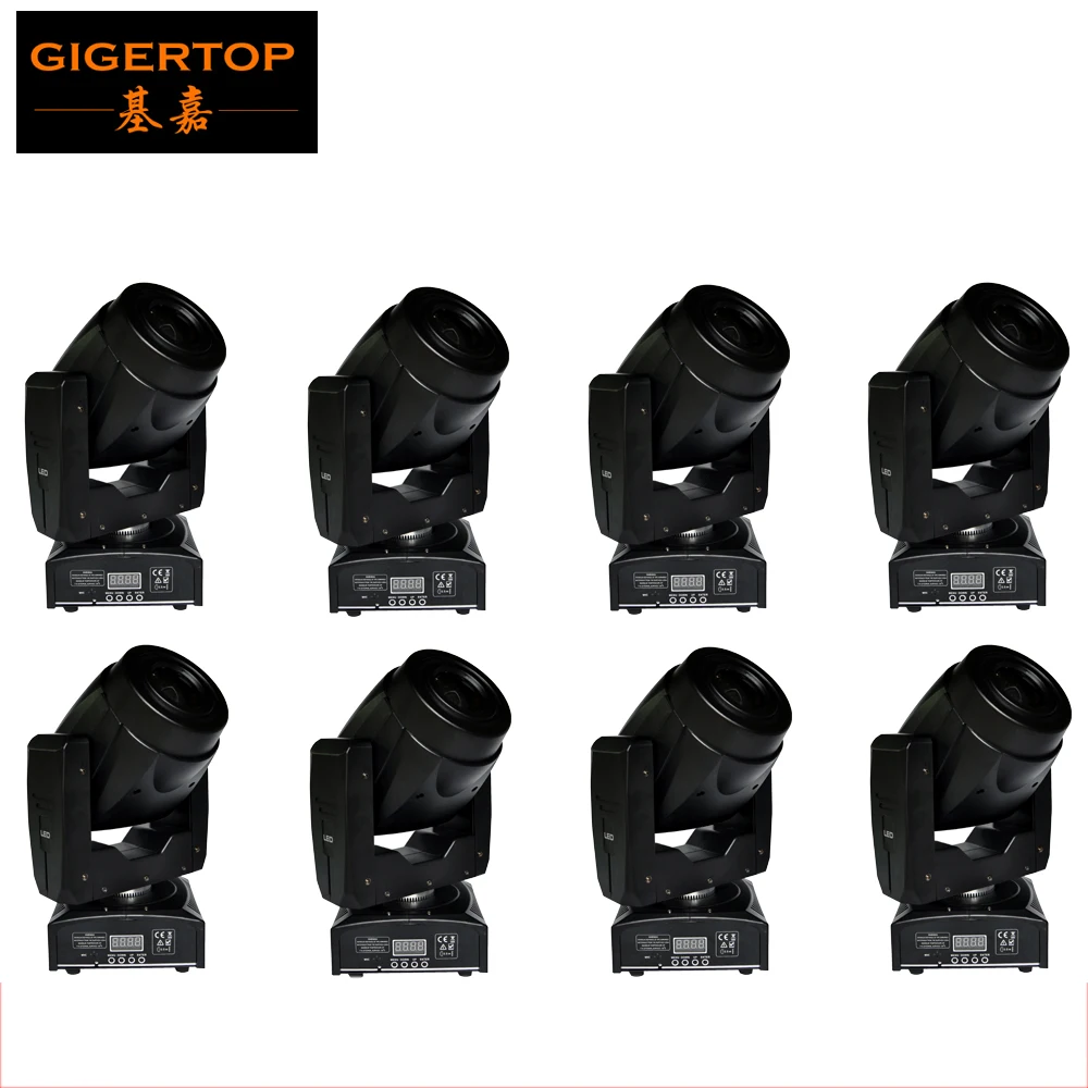 Freeshipping 8 Unit Professionals DJ Equipment 60W Led Mini Moving Head Spot Light 3 Facet Prism LC