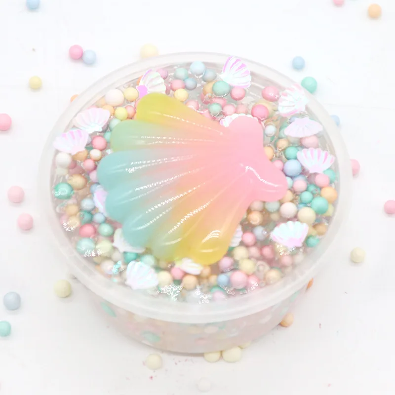 

DIY Shell Slime Supplies Macarons Ball Slime Toy Mucus Ball Cotton Mud Slime Fluffy Crystal Mud Relax Toys for Children