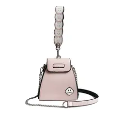 Маленькая сумка через плечо сумки для Для женщин 2019 из искусственной кожи сумки на плечо женские Наплечные сумки Bolsas Feminina розовая сумка Bolsa