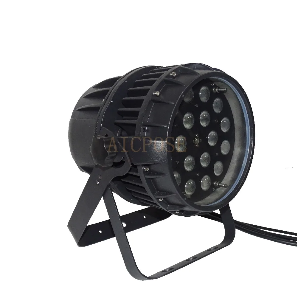 Luz do Estágio 4 em 1 Zoom Luz Par 18x12 w Ip65 à Prova d' Água Levou Luz Rgbw Par 64 9 em 1 À Prova D' Água Levou