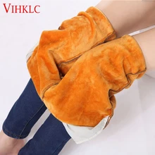 Эластичные кашемировые теплые джинсы для женщин большие черные джинсы с высокой талией эластичные талии джинсы женские зимние джинсы для женщин C461