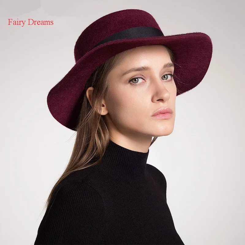 Fairy Dreams Flat Wool Caps Spring Autumn Winter England Women bucket Hat Vogue Headgear Adult