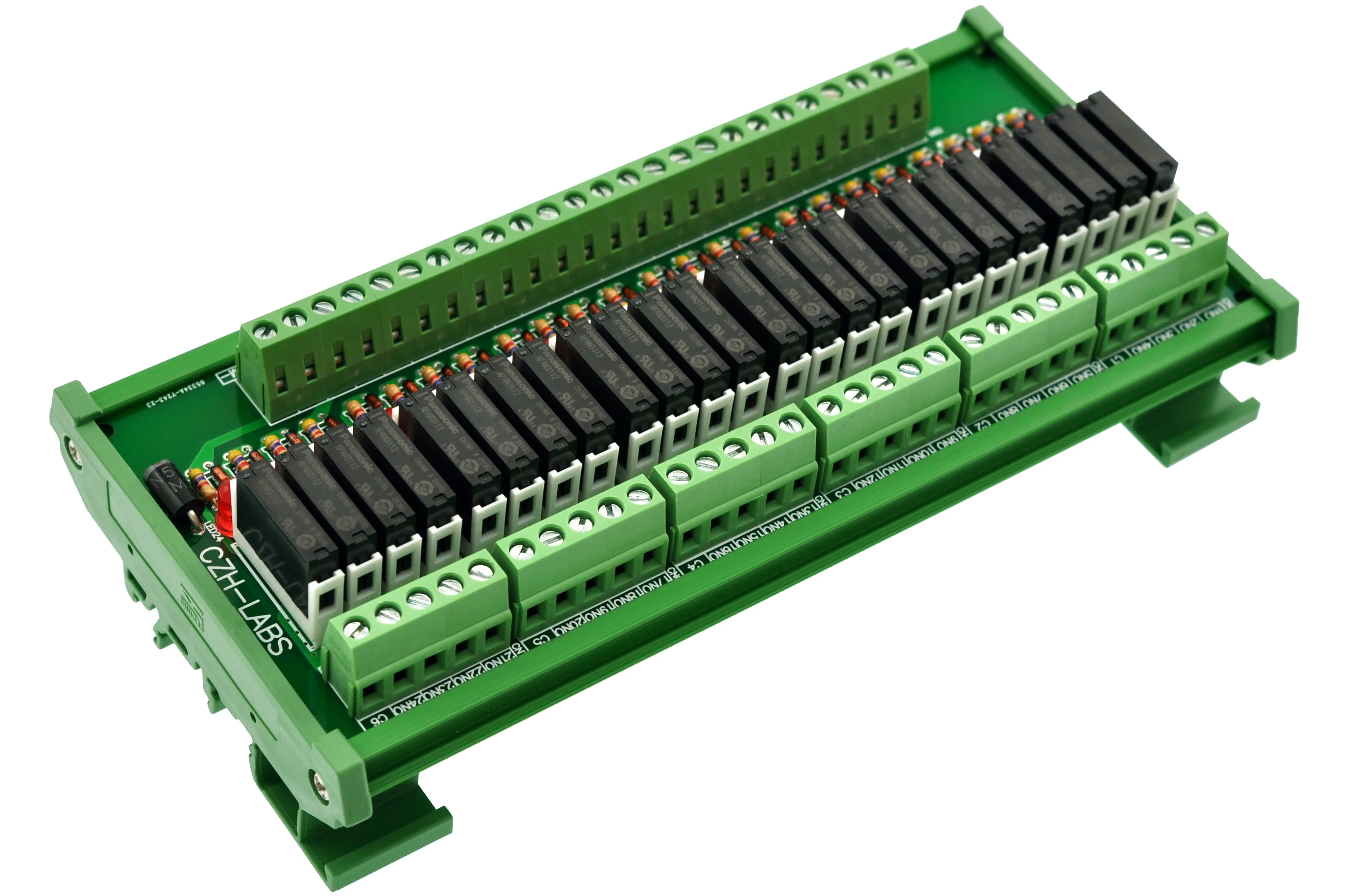 Тонкий DIN рейку DC12V источника/PNP 24 SPST-NO 5A Мощность Модуль реле, PA1a-12V