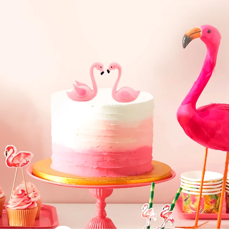 Патио 10 шт. подвеска «Фламинго» из сплава Гавайские вечерние украшения Фламинго тропический летний декор для вечеринки DIY Украшение для дня рождения