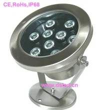 Сертификат Европейского соответствия, сертификат независимого Испытательного и сертификационного IP68, хорошее качество, высокая мощность 9 Вт наружный точечный светодиодный светильник, светодиодный уличный свет, работающего на постоянном токе 12 В, DS-10-12-9W, гарантия 2 года