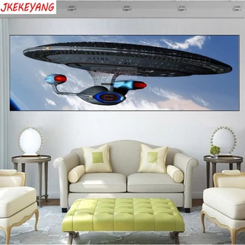 

Large size 5d DIY Diamond Painting "star trek" Full Square Drill Cross Stitch Diamond Embroidery home Decor Y3272