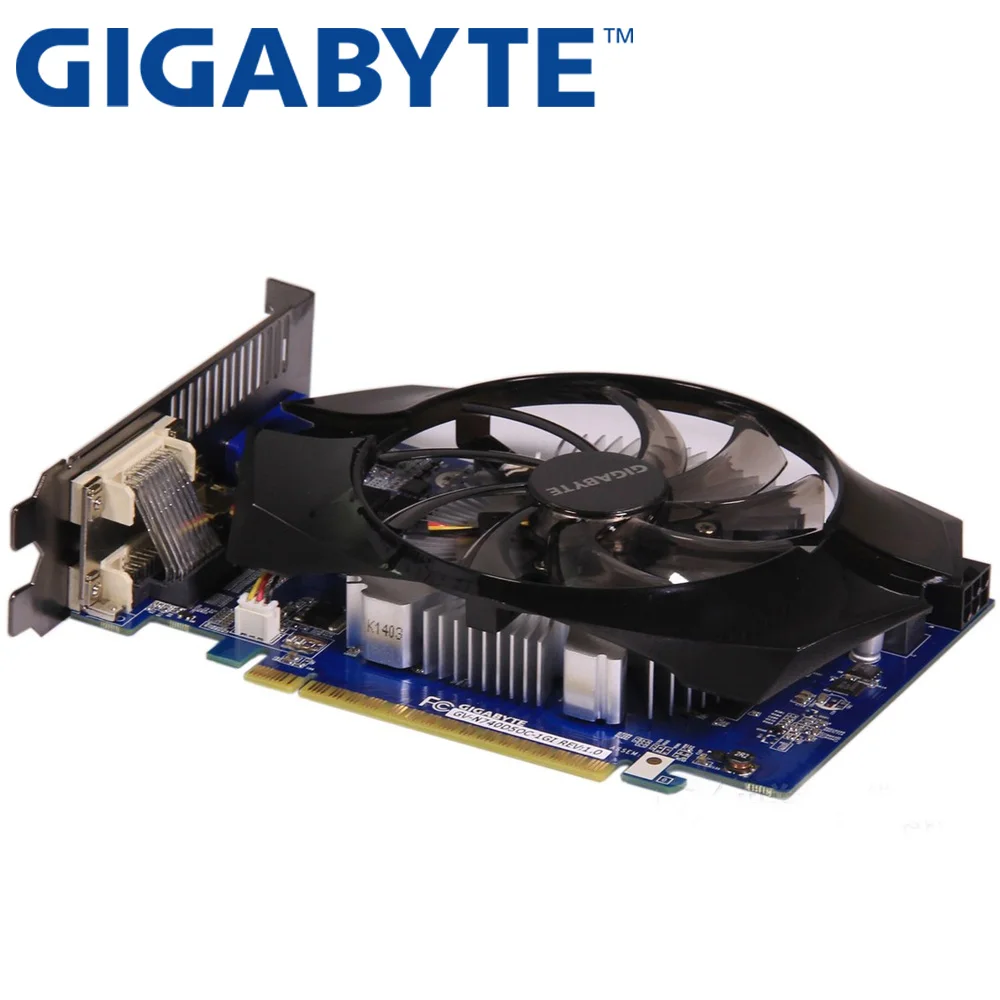 Видеокарта GIGABYTE оригинал GT740 1 ГБ 128 бит GDDR5 видеокарта для nVIDIA Geforce GT 740