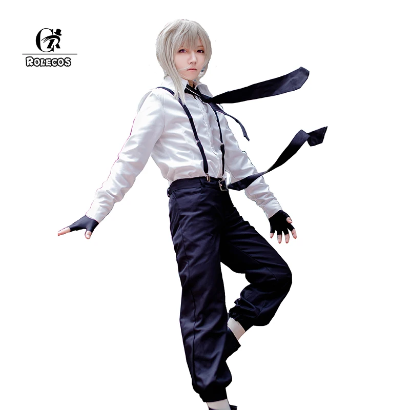 

ROLECOS Anime Bungou Stray Dogs Cosplay Uniform Atsushi Nakajima Anime Cosplay Clothing Bungo Stray Dogs Cosplay Costumes