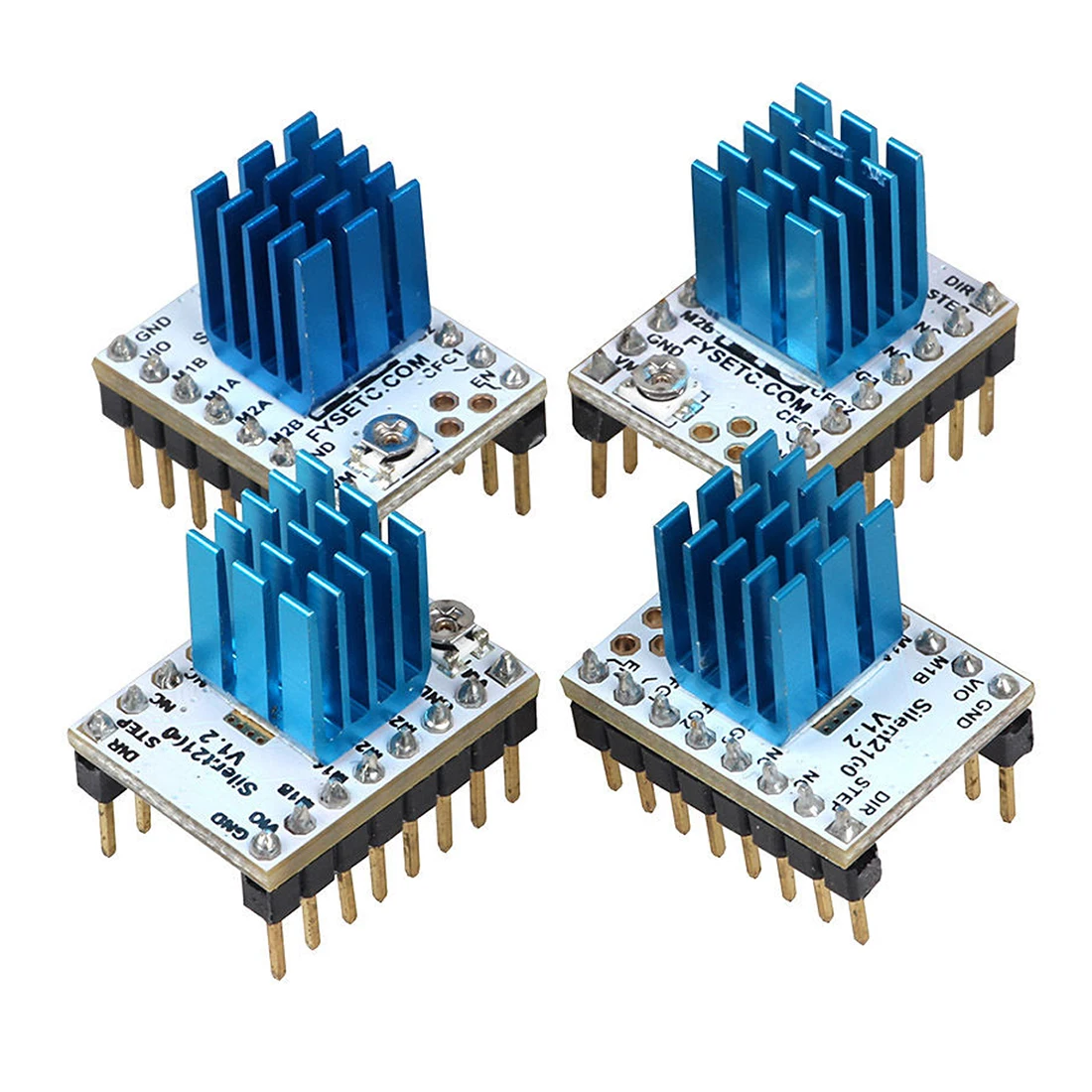 

3D Printer Motor Drive for Anycubic TMC2100 Stepper Motor Driver with free Heat Sink WHITE
