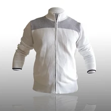 Белая спортивная куртка TAKEO KIKICHI Мужская шерстяная повседневная трикотажная куртка кардиган на молнии название Гольф свитер Топы пальто трикотаж