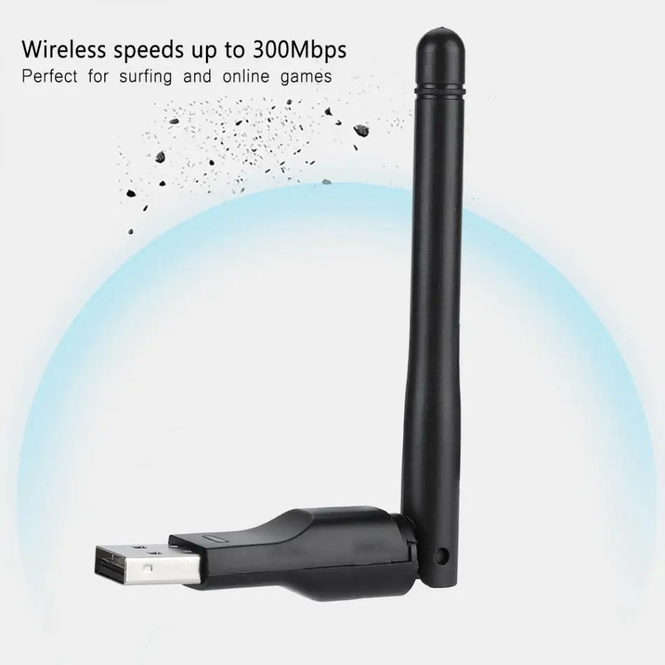 Высокоскоростной USB Wifi адаптер USB2.0 WiFi приемник 300 Мбит/с сетевая карта
