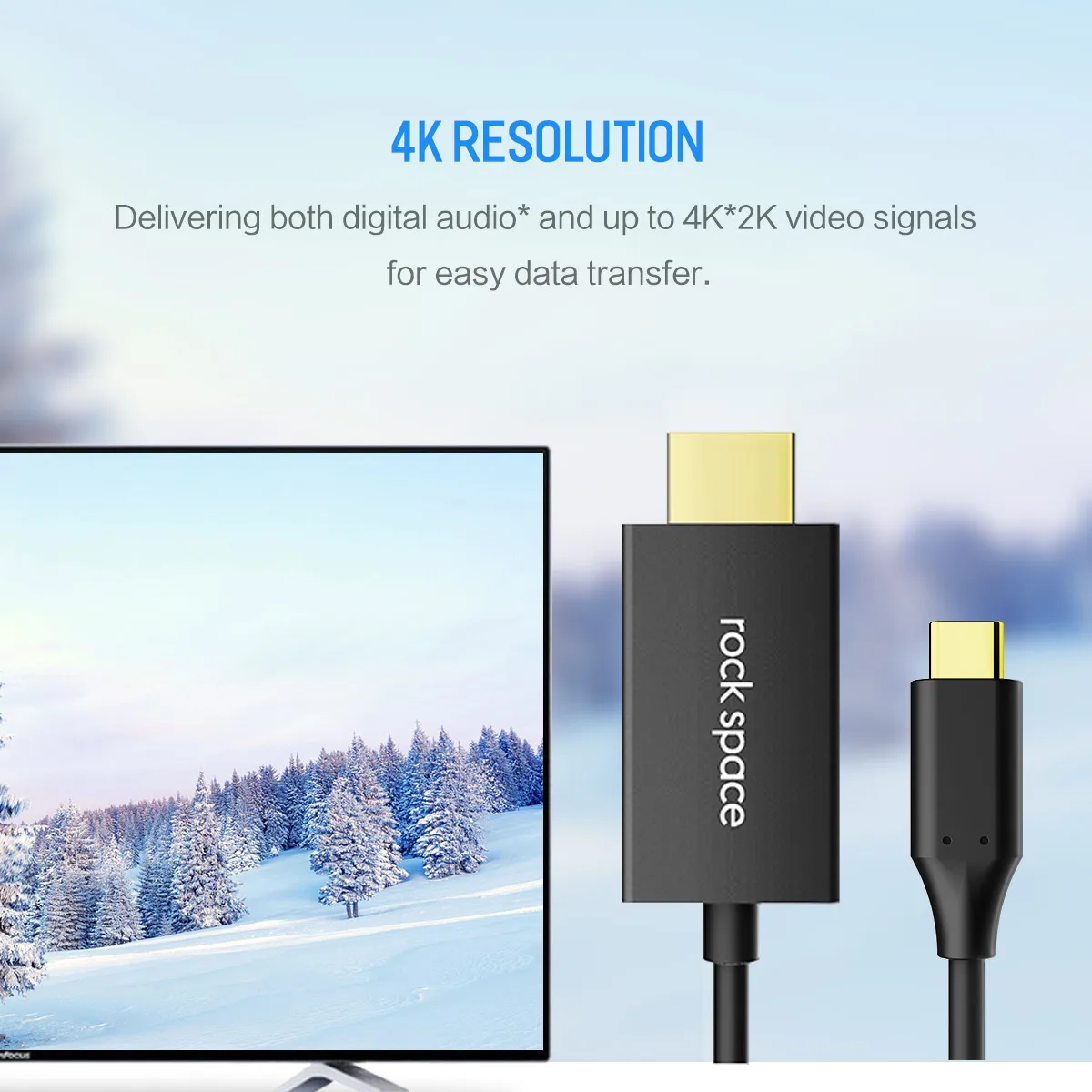 ROCK Type C to HDMI Cable USB C Converter Price in Bangladesh | ShopZ BD