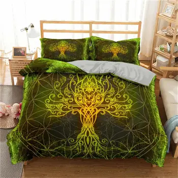 

ZEIMON 3D HD Life Of Tree Printing Bedding Set Bohemian Elephant Duvet Cover Set Queen King Size Bedclothes Home Decor Bedspread
