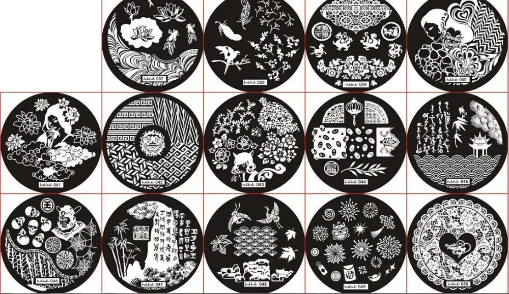 

72PCS 72Patterns Stainless Steel Nail Art Stamping Plates Nail Seal Manicure Printer Tool Templates Nail Stamp Stencils (01-72)