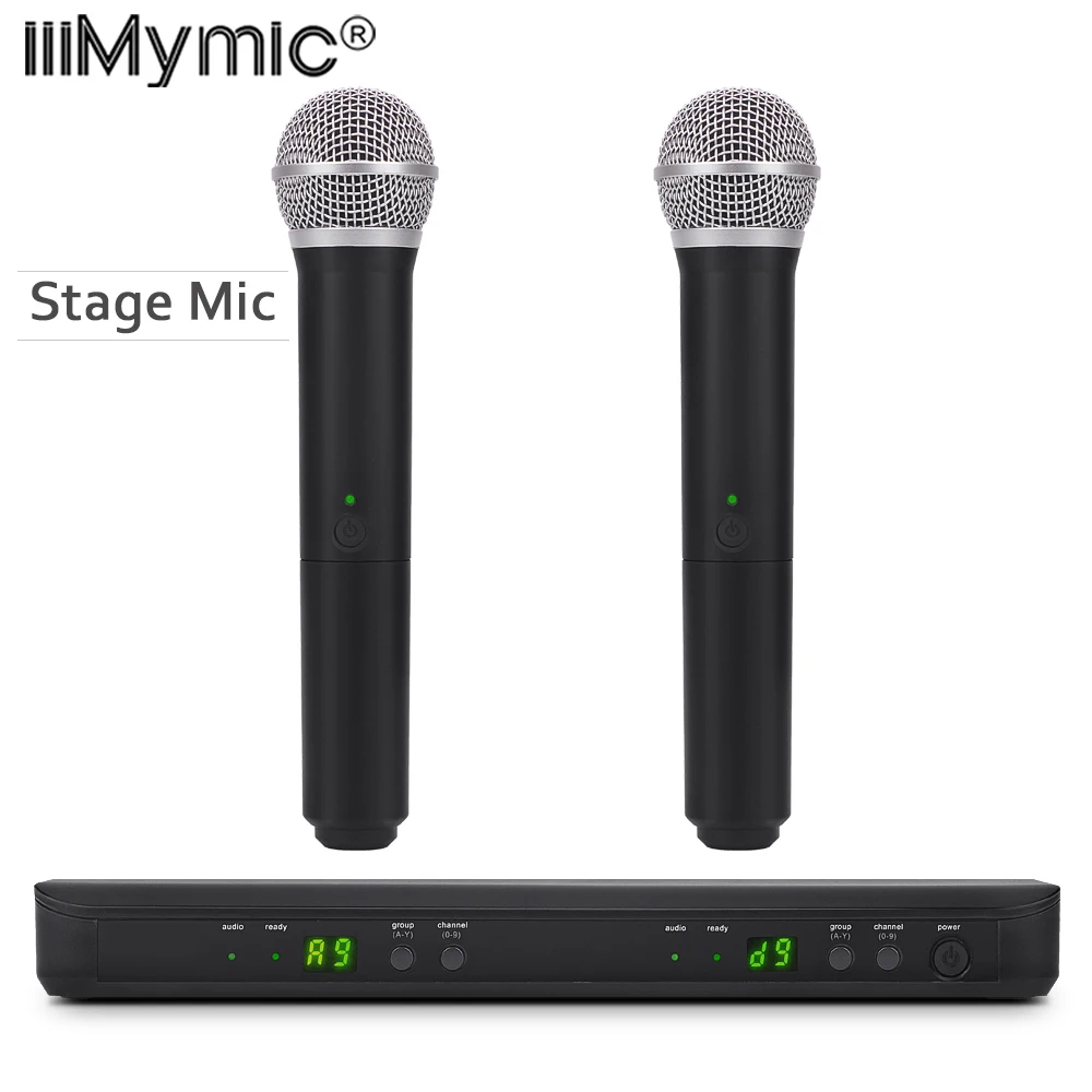 

Perfect for stage! BLX 288 88 PG 58A UHF Wireless Microphone Karaoke System With PG 58 Dual Handheld Transmitter Mic