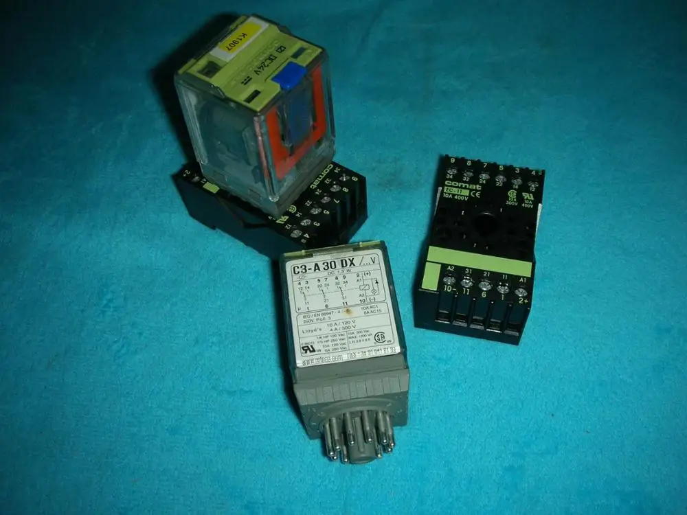 1PC USED Original Spanish RELECO relay C3 A30DX with base ec 11in