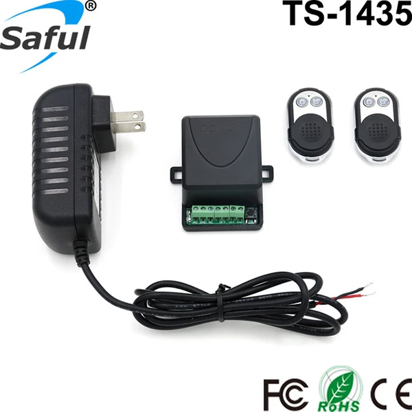 

Saful 12V Electric Lock remote control+remote unlock Door Access Switch Electric Control Lock Gateway Access Control System