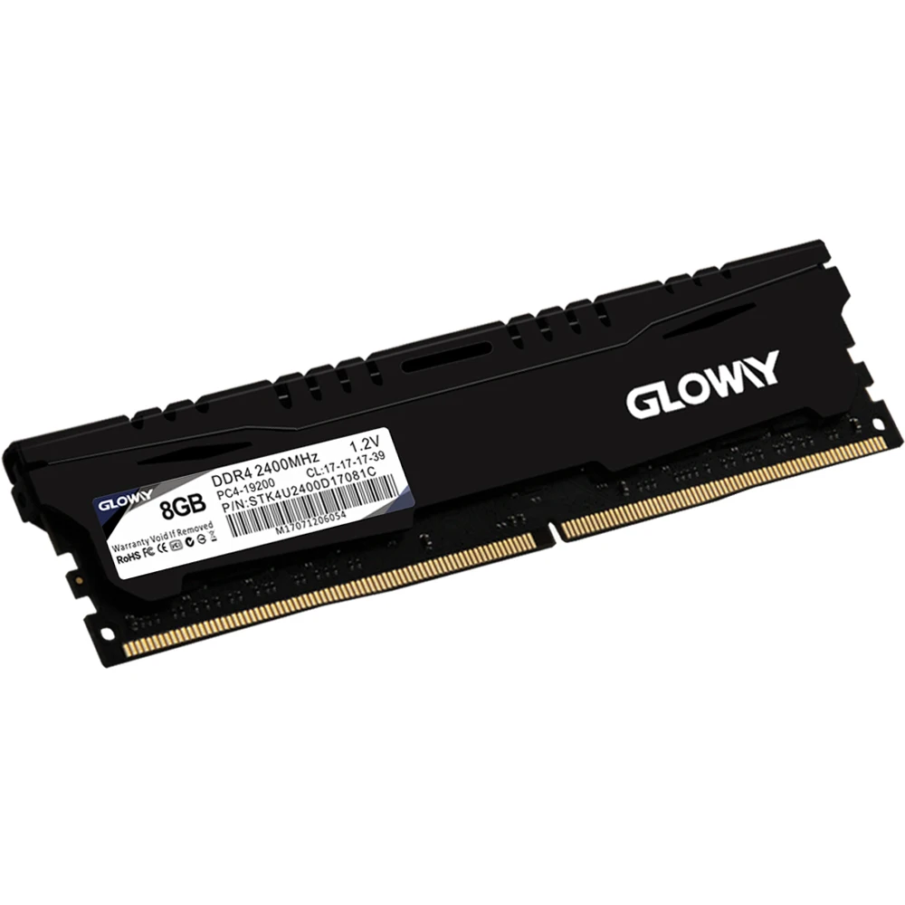  Gloway memory ram ddr4 8GB 16GB 2400MHz 1.2V 2 for desktop DIMM ram with high quality Lifetime warr