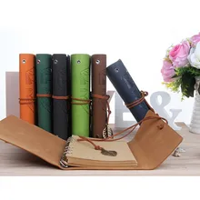 ¡Oferta! cuaderno A5 A6 A7, papelería de oficina, suministros escolares, diario de viaje, funda creativa de cuero, carpeta de anillas, cuaderno de papel Kraft