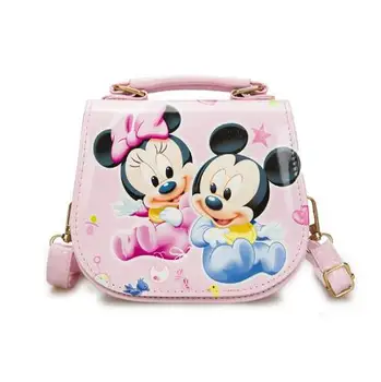

New Cute Mini Bag Children Minnie Handbag Cartoon PU Waterproof Should Bag Kids Girls Fashion Messenger Bags