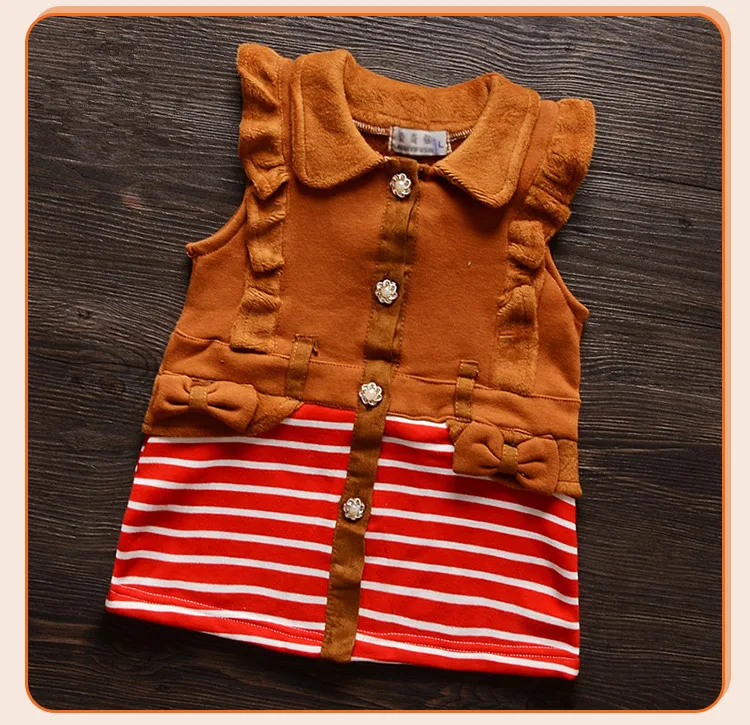 

(1piece /lot) 100% cotton 2016 cute green girl baby outerwear