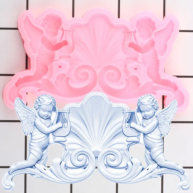 Sugarcraft Angel Baby силиконовая форма для мастики сделай сам детский день рождения