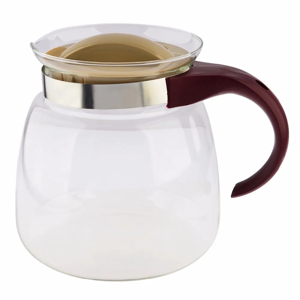 New 1800ml Simple Tea Kettle Tea Pot Heat Resistant Glass Teapot Convenient Office Tea Pot Set