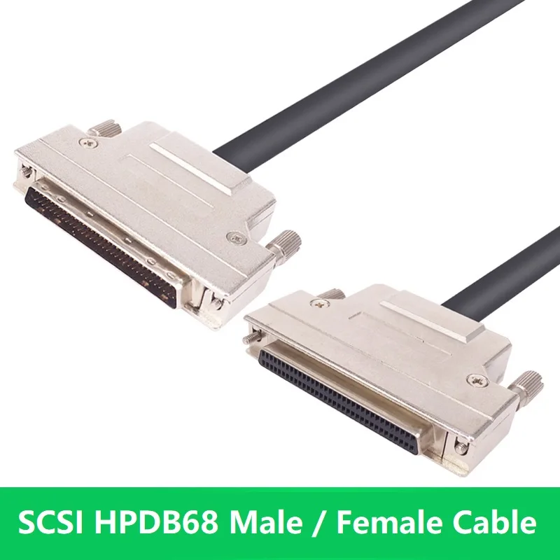 HPDB68 HPDB 68 Pin Cable SCSI macho a hembra F/F Cable de conexión