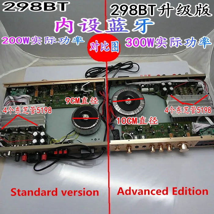 AV 298BT 5198 трубчатый профессиональный домашний аудио Cara OK цифровой усилитель