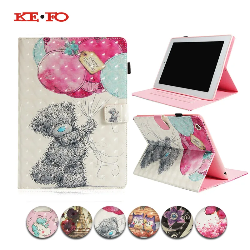 

For Apple ipad 3 ipad 4 Ipad 2 Case PU Leather Stand Case Cover Funda Tablet Cases For ipad 2 3 4 For ipad A1458 A1460