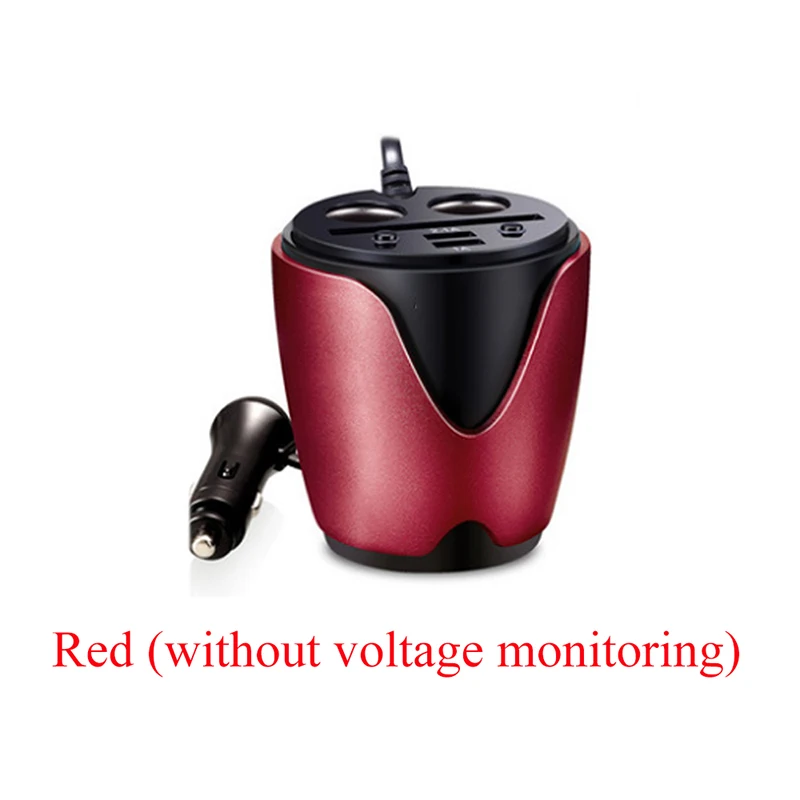 Red Dual USB автомобильный разветвитель прикуривателя адаптер DC 12-24 V 3.1A USB быстрой зарядки автомобиля зарядное устройство Держатель для карт - Цвет: Red